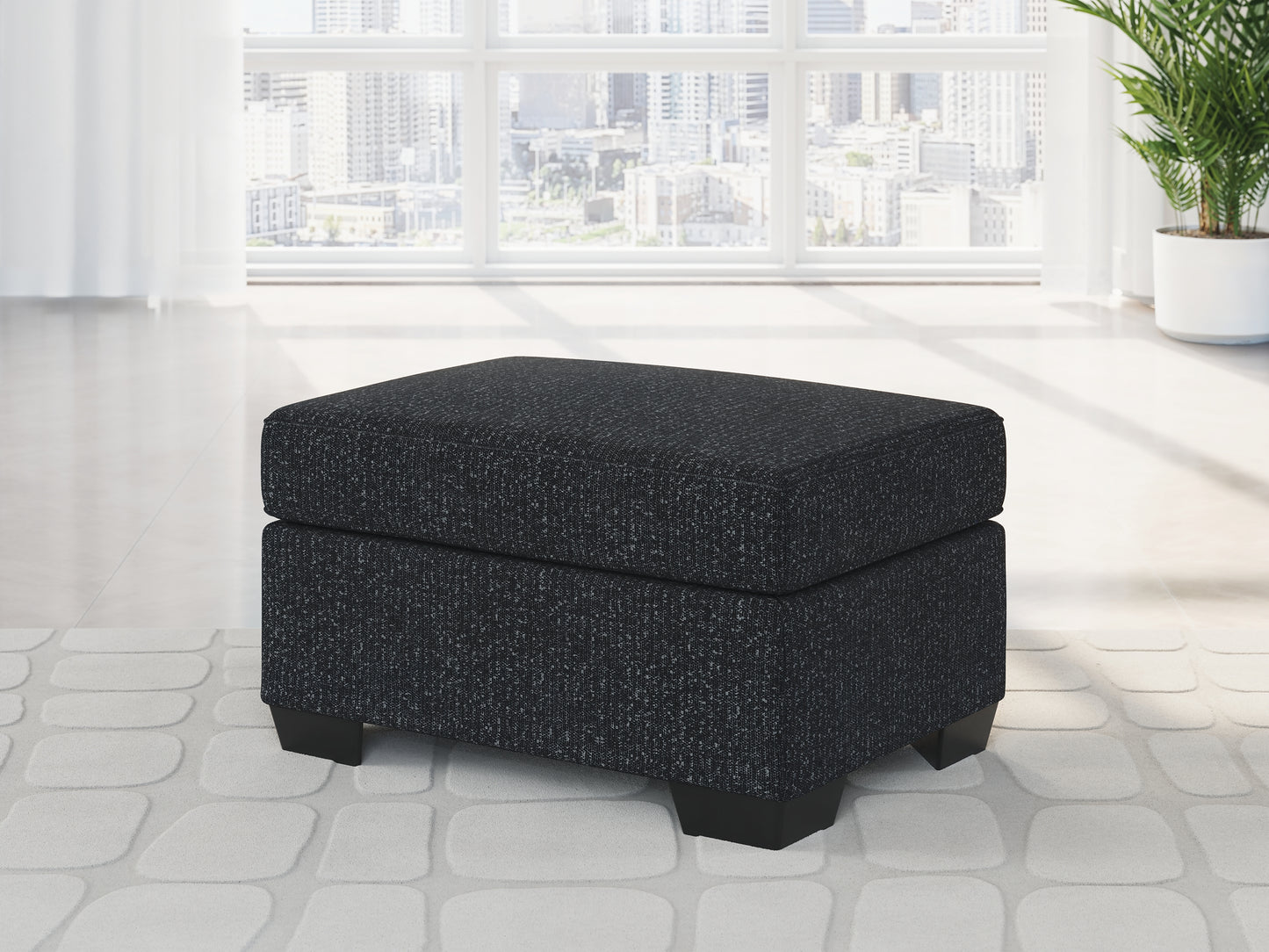 Jasmine Peaks Ottoman