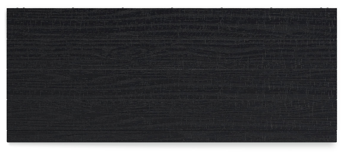 Londer California King Panel Bed with Mirrored Dresser, Chest and Nightstand