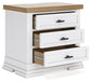Ashbryn California King Panel Storage Bed with Mirrored Dresser and Nightstand