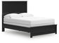 Maribel Full Panel Bed with Mirrored Dresser, Chest and Nightstand