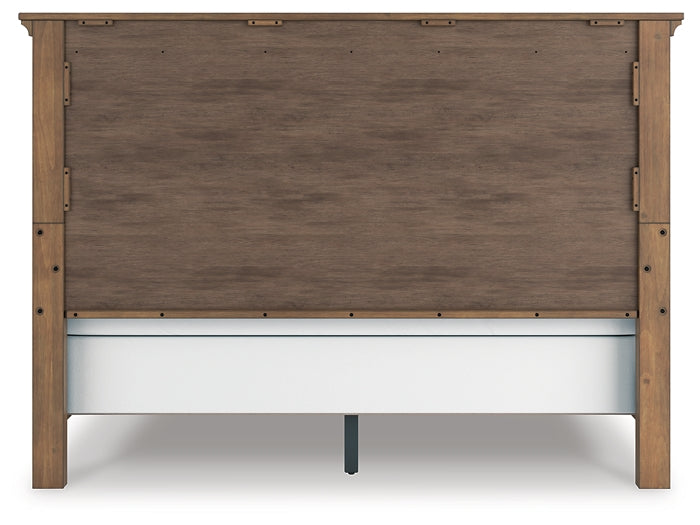 Feddinger King Panel Bed with Mirrored Dresser and Nightstand