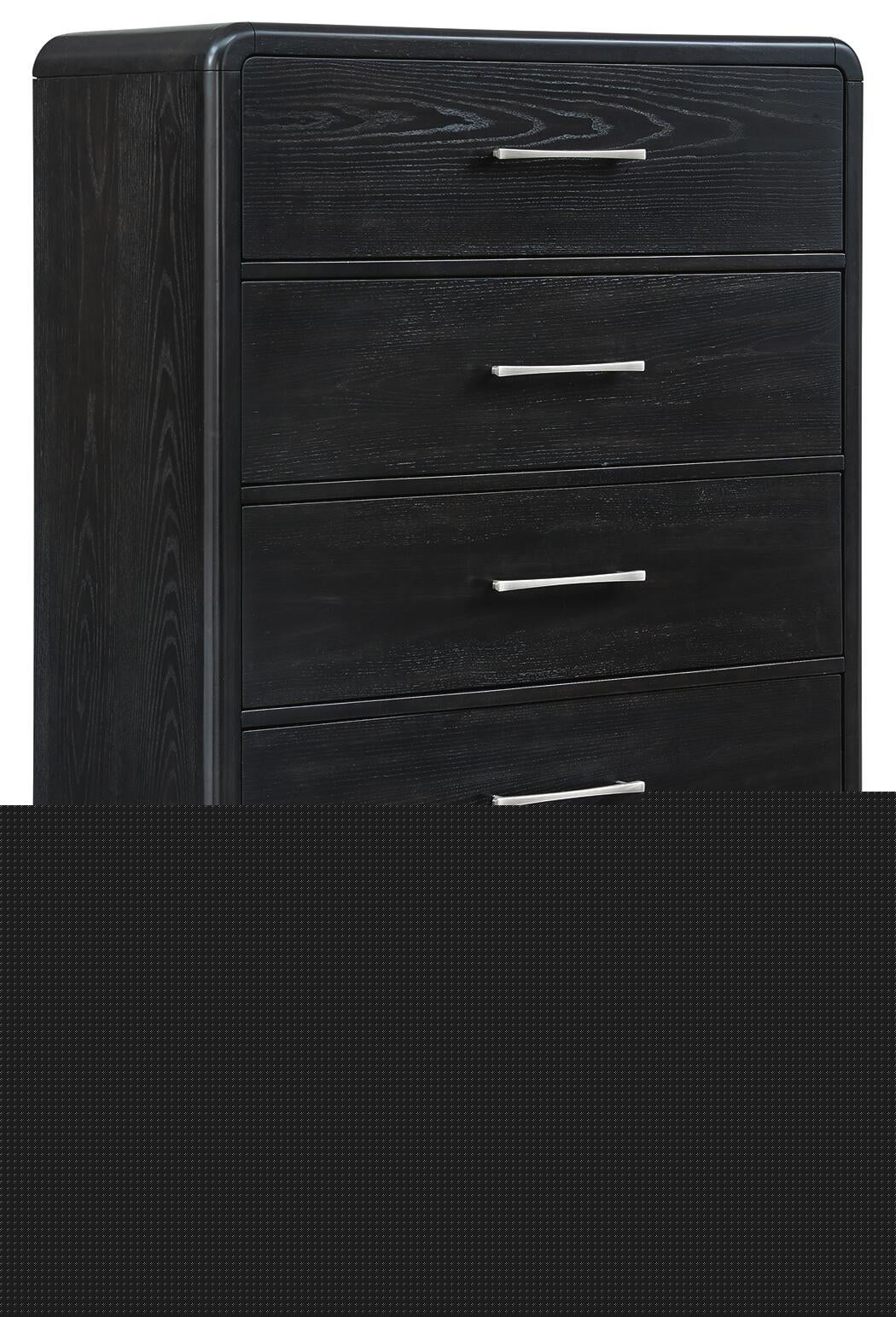 Rowanbeck California King Upholstered Panel Bed, Dresser, Mirror, Chest and Nightstand