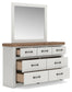 Savonport Queen Panel Bed with Storage, Dresser and Mirror
