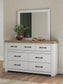 Savonport Queen Panel Bed. Dresser, Mirror and Nightstand