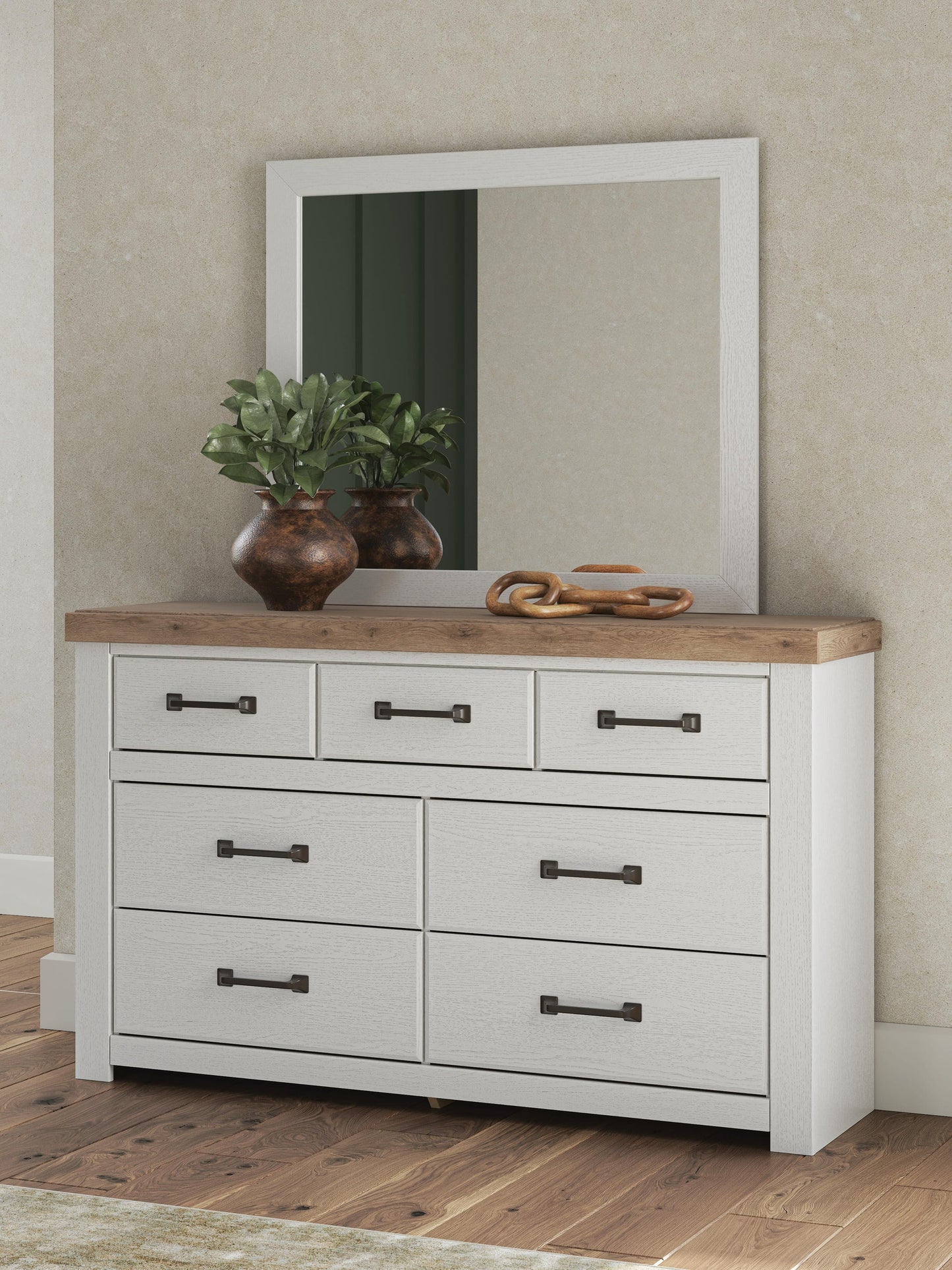 Savonport Queen Panel Bed, Dresser and Mirror