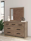 Garistyn Queen Panel Bed, Dresser and Mirror