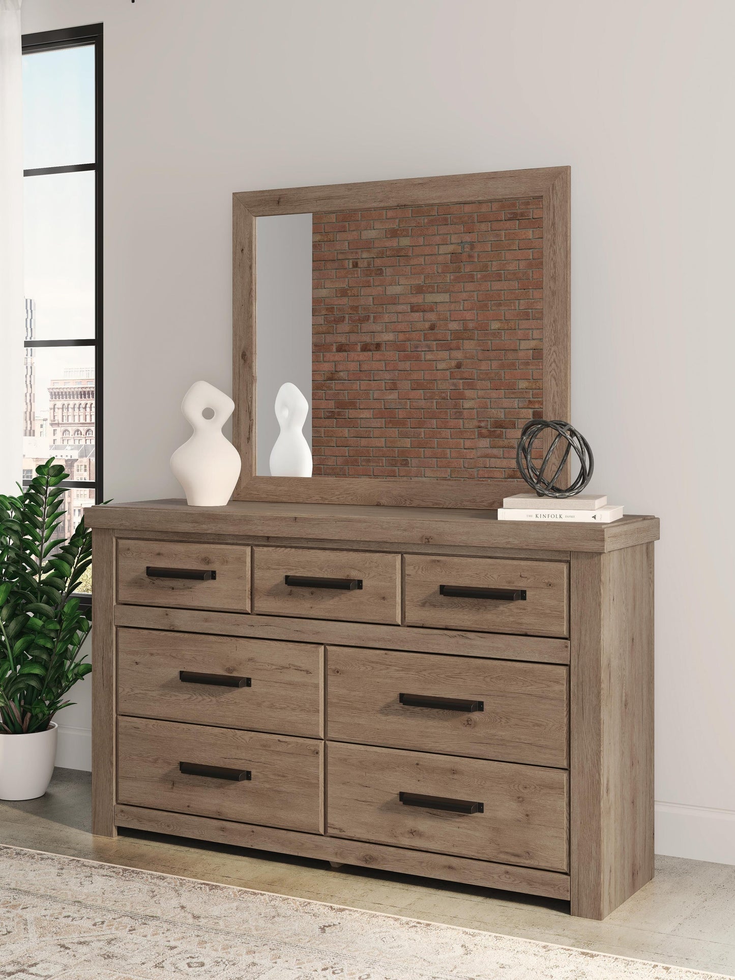 Garistyn Queen Panel Storage Bed, Dresser, Mirror, Chest and Nightstand