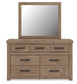 Garistyn King Panel Storage Bed. Dresser, Mirror and Nightstand